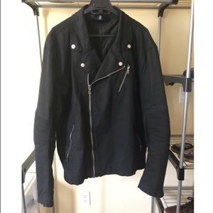 Black H&M Moto Denim Jacket